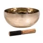 Taça Tibetana Shanti com batente em madeira - 30 cm