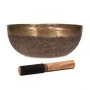 Taça Tibetana Chaken com batente em madeira - 25 cm