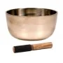 Taça Tibetana Zen Koan com batente em madeira - 14 cm