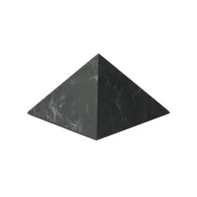Pirâmide de Shungite polida - 10 cm
