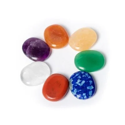 Conjunto de pedras semi-preciosas - 7 chakras