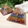 Pirâmide de Orgonite dos 7 Chakras