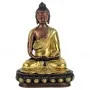 Estátua de Buda Amitabha em bronze e dourado - 20 cm