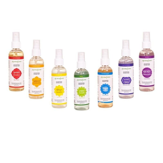 Conjunto de Ambientadores Naturais em Spray  dos 7 Chakras