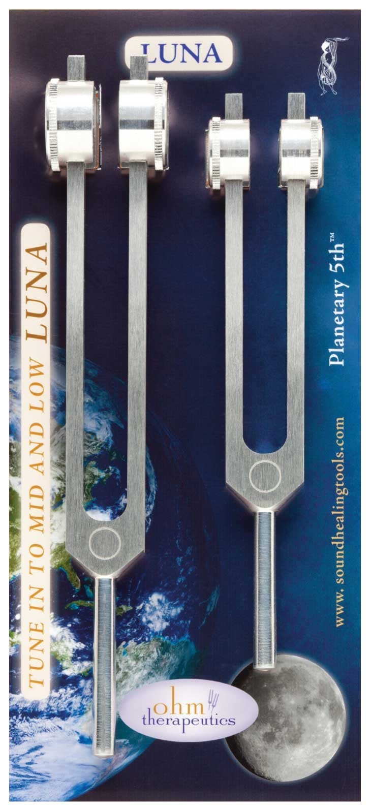 Conjunto de Diapasões da Lua (Luna Octave Tuning Forks)