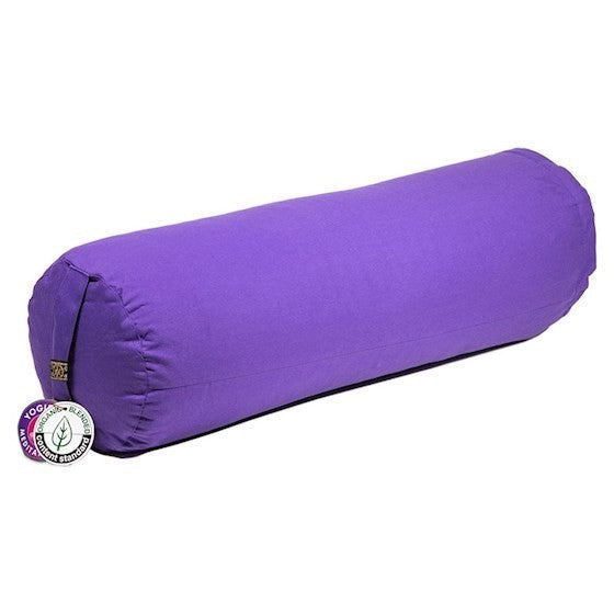 Bolster cilíndrico para yoga - Roxo