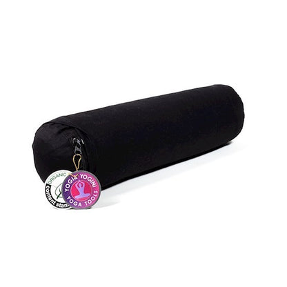 Bolster cilíndrico pequeno para yoga - Preto