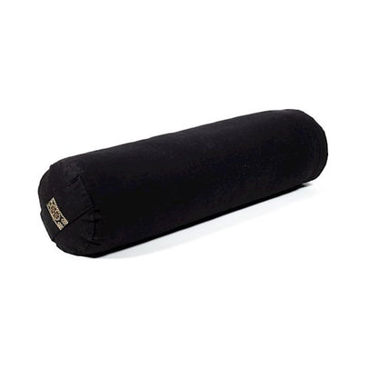 Bolster cilíndrico pequeno para yoga - Preto