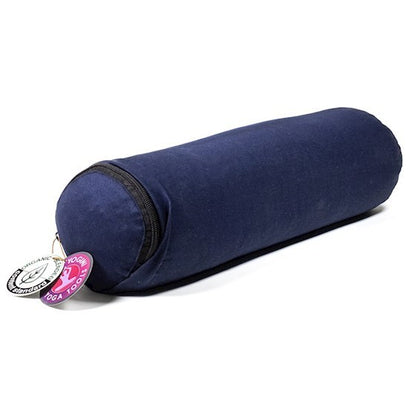 Bolster cilíndrico pequeno para yoga - Azul escuro