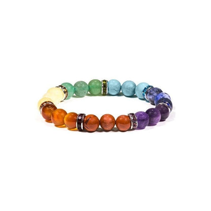 Pulseira dos 7 Chakras com cristais