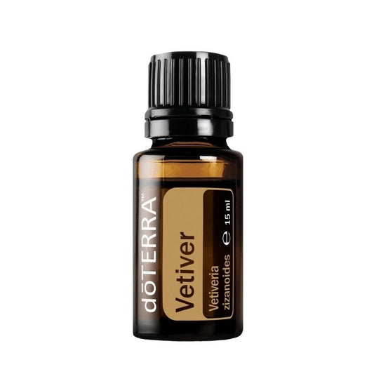 Óleo essencial biológico de Vetiver (Vetiveria zizanioides) doTERRA - 15 ml