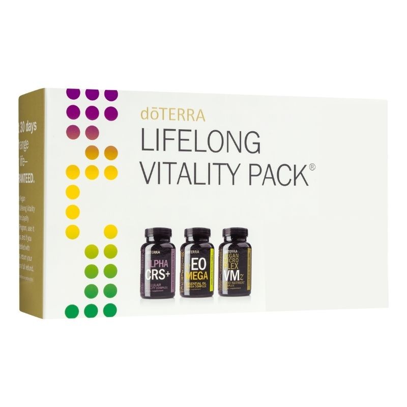 Pack Lifelong Vitality de suplementos com óleos essenciais doTERRA