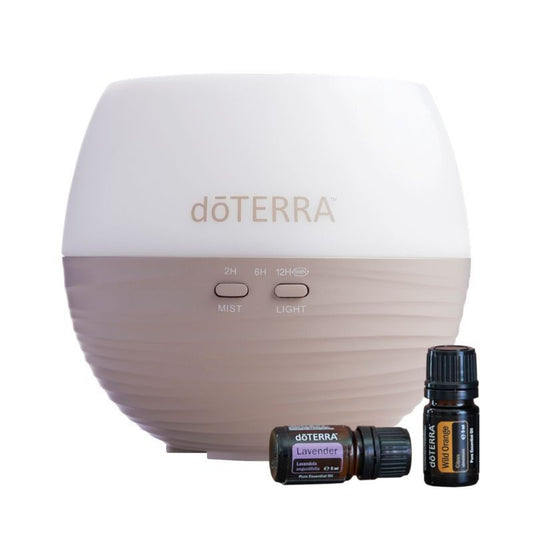 Difusor de Óleos Essenciais Ultrassónico Petal 2.0 com óleos essenciais - doTERRA