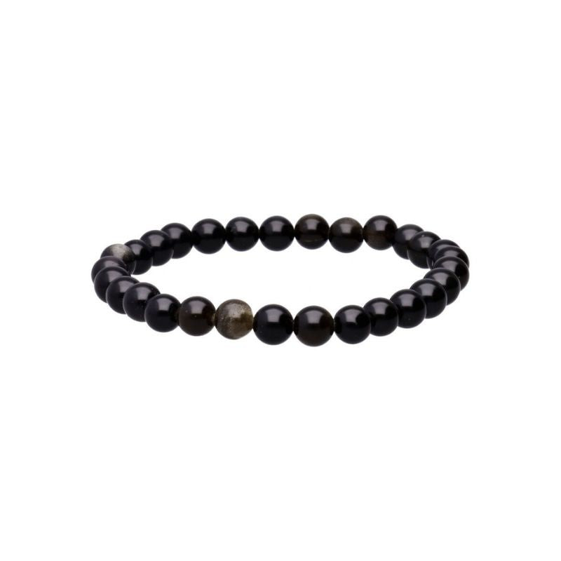 Pulseira de Obsidiana Dourada