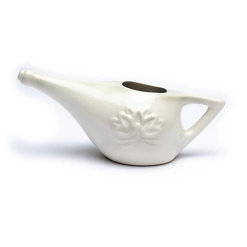 Limpador nasal Neti Pot em cerâmica