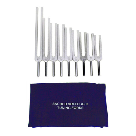 Conjunto de Diapasões Solfeggio (Solfeggio Tuning Forks)