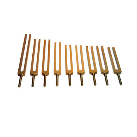 Conjunto de Diapasões Solfeggio (Solfeggio Tuning Forks) - Dourado