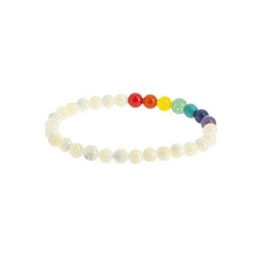 Pulseira dos 7 Chakras com Madrepérola