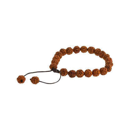 Pulseira mala ajustável de Rudraksha